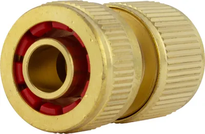 Produktbild von Schlauchkupplung Wasserstop Schlauchstück Schlauchverbinder Stecksystem Messing 3/4"