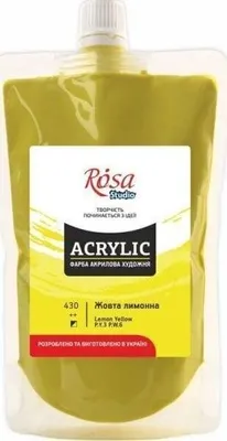 Produktbild von Rosa Studio Acrylfarbe Lemon Yellow (430) 200 ml 1 stk