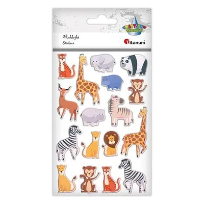 Immagine prodotto di Adesivi di animali allegri - Decorazioni colorate per la casa e l'ufficio! Aggiungete divertimento e creatività a qualsiasi spazio!