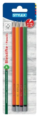 Image de Stylex 26015 Crayons, sans gomme, 4 pièces