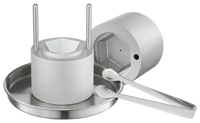 Zdjęcie produktu dla Zestaw do robienia kulek lodowych VEVOR 65 mm foremka do robienia kulek lodowych wykonana z aluminium lotniczego ze szczypcami i tacką ociekową, diamentowa kostkarka do lodu