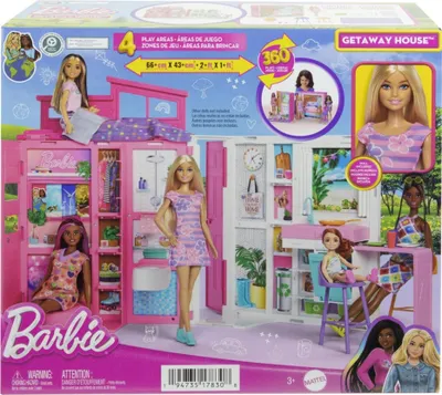 Image de Barbie Fashionistas, maison confortable + poupée HRJ77