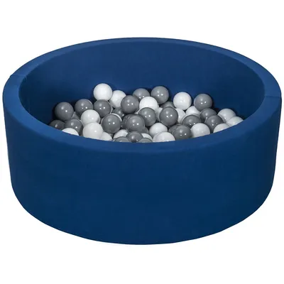 Produktbild von Bällebad Spielplatz + 150 Bälle marineblau weiß, grau