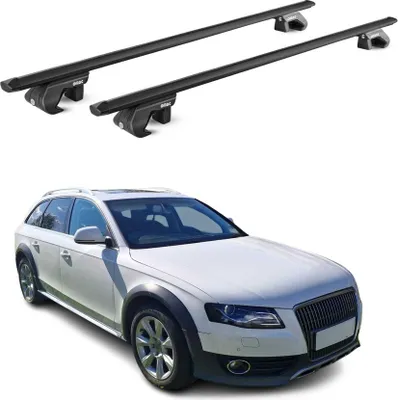 Produktbild von Dachträger für Audi A4 Allroad B8 B9 2009-2025 5 tür 90kg Alu Schwarz 2x ABE