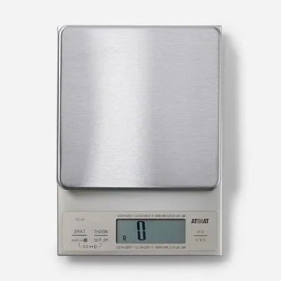 Obrázek produktu pro Kuchyňská váha digitální - Přesná váha - Přesné vážení - Rozlišení 1 g - Kapacita 3 kg - Stříbrná barva