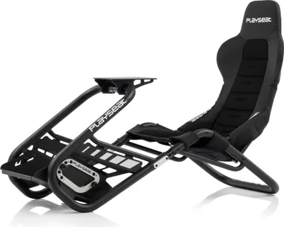 Zdjęcie produktu dla Playseat Trophy, Uniwersalny fotel dla gracza, Tapicerowane siedzisko, Oparcie tapicerowane, Wyścigi, Czarny, Czarny