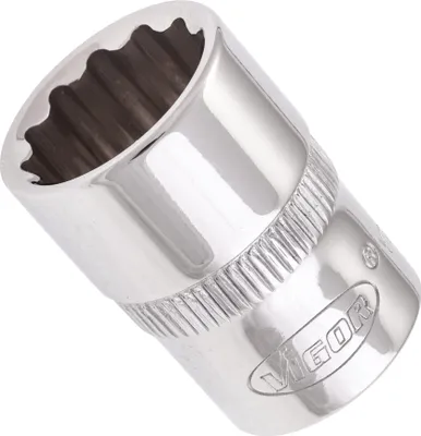 Produktbild von Vigor V7538-14, Buchse, 3/8", Metrisch, 1 Kopf/Köpfe, 14 mm, 28 mm