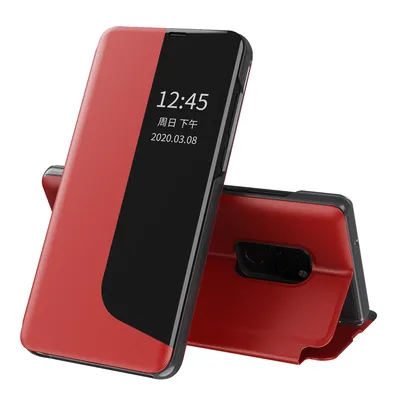 Obrázek produktu pro Pouzdro pro Huawei Mate 20, Smart View Okénko Flip StojánekPolyuretanKožené Ochranné Pouzdro pro Huawei Mate 20 červené