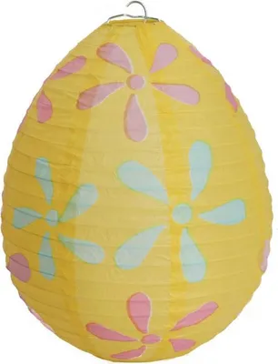Obrázok produktu pre Papierový Lampáš Na Skladanie Vajíčok 25 Cm Žltý
