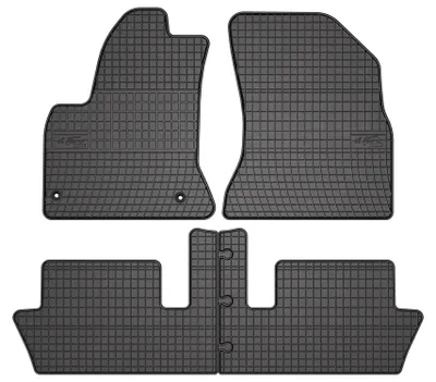 Zdjęcie produktu dla Dywaniki gumowe do Citroen C4 Picasso I 2006-2013 (minivan) – 4 szt., czarne, dopasowane – Wielganizator SolidPRO