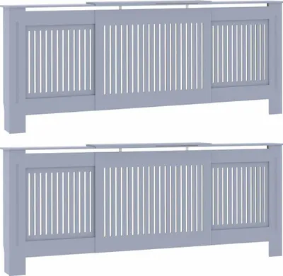 Obrázek produktu pro vidaXL Kryt chladiče 2 ks šedý 205 x 20,5 x 81,5 cm