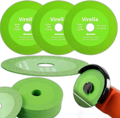Zdjęcie produktu dla Tarcza Diamentowa Virella 125mm Precyzyjne Cięcia Szkła Gresu Płytek 3szt