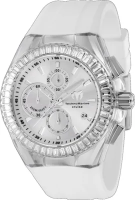 Obrázek produktu pro TechnoMarine Cruise TM-121148 Pánské Hodinky - Quartz Hnutí - Nerezová Ocel s Stříbrným Ciferníkem - 45 mm