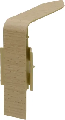 Produktbild von Innenecke Kunststoff Buche hell zur Verbindung von Rohrverkleidungsleisten