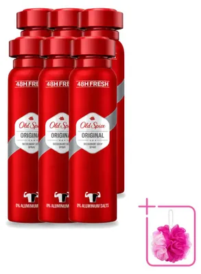 Obrázok produktu pre 6 kusov deodorantu Old Spice Original vo spreji - 150 ml - balenie (zahrňuje 6 kusov)