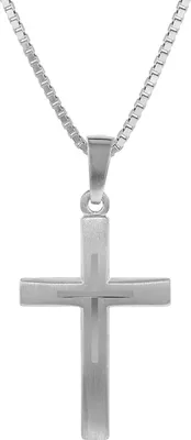 trendor 79602 Kreuz mit Kinder-Halskette Silber 925 1