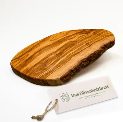 Produktbild von Brotzeitbrett aus Olivenholz im Naturschnitt 30 cm