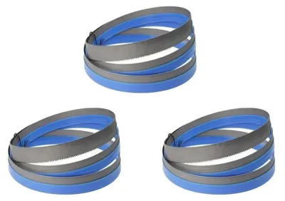 Immagine prodotto di Set di 2 lame per sega a nastro, dimensioni 2240 mm x 6,35 mm x 0,65 mm (4 denti per pollice)