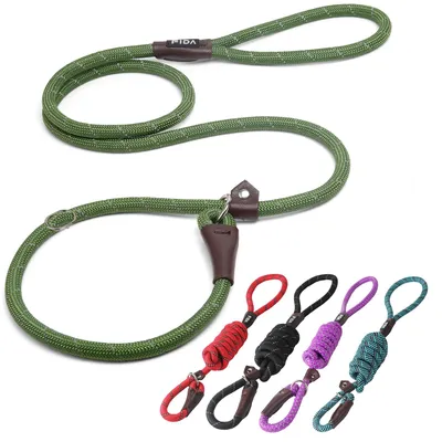 Image de Laisse pour chien robuste, lot de 5 pièces, résistante, 1,27 mètres