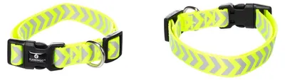 Produktbild von Flamingo Halsband Fergu Fluo gelb, Größe: L