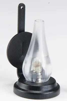 Produktbild von Kahlert Licht Miniatur-Petroleumlampe aus Kunststoff für Puppenhaus, 45 mm Höhe