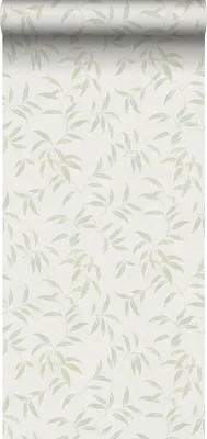 Produktbild von Sanders & Sanders Tapete Blätter Graugrün 53 cm x 10 m