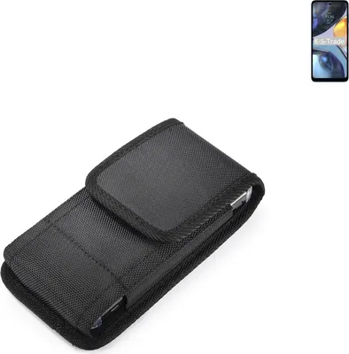 Produktbild von Holster Gürteltasche kompatibel mit Motorola Moto G22 Holster Gürtel Tasche wasserabweisend Handy Hülle Schutz Hülle Outdoor schwarz K-S-Trade