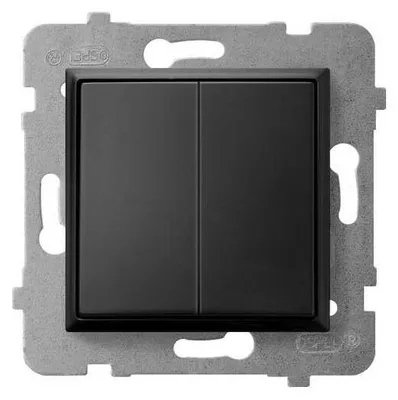 Obrázek produktu pro Ospel ŁP-2U/m/33, Černá, IP20, 250 V, 10 A, 71 mm, 40 mm