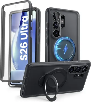 Produktbild von Handyhülle für Galaxy S26 Ultra, Supcase i-Blason Cosmo Mag RingStand SP mit MagSafe, Rauchfarben