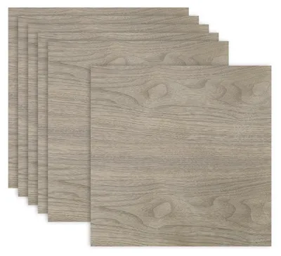6 Walnussholzplatten 40x40x0,3 cm unlackiert