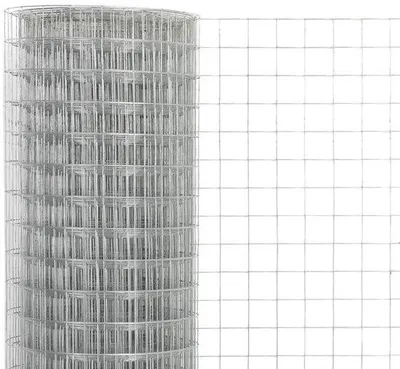 Obrázok produktu pre Záhradný plot – 10 x 1,5 metra – rozmery 25 x 25 mm – pancierová oceľ – Tüngas – strieborná farba