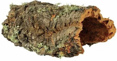 Productafbeelding van Kurktunnel half rond 50x22x12 cm | kurkbast schuilplek en klimdecoratie terrarium 100% natuurlijk