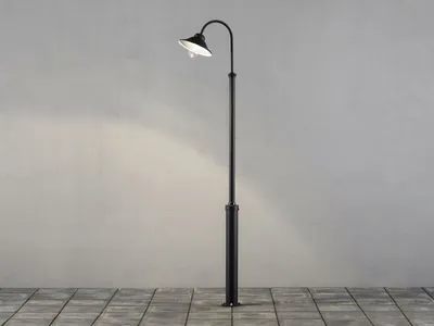 Produktbild von Konstsmide Vega Standleuchte schwarz lackiertes Aluminium, klares Glas, Hand EU 560-750
