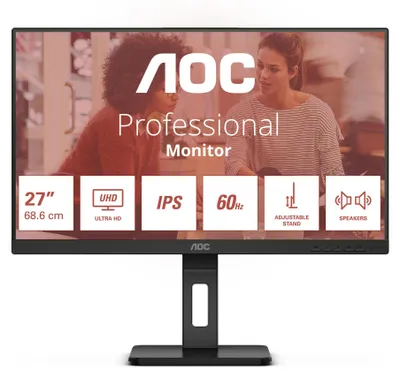 Image de AOC 68,6cm (27")  U27E3UF 16:09 2xHDMI+DP+USB 4K Lift black