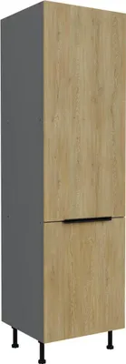 Produktbild von Kühl- Gefrierumbauschrank Cremona Anthrazit 60 LO-215 2F