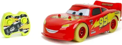 Produktbild von Jada RC Salama McQueen Glow Racers, pimeässä hohtava kauko-ohjattava