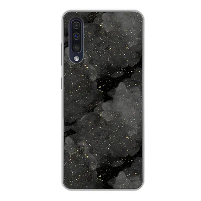Produktbild von MuchoWow® Handyhülle Schutzhülle Hülle für Samsung Galaxy A50 Marmor - Glitter - Gold - Schwarz - Muster Silikon Softcase Handy Hülle - Mobiltelefonhülle