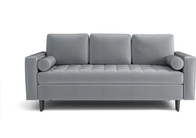 Produktbild von Emoebel24 Schlafsofa mit Bettkasten 225 x 100 x 96 cm Florenz Grau