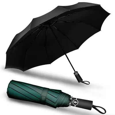 Produktbild von Kompakter Winddichter Reise-Regenschirm mit Automatischer Öffnungs-/Schließtaste
