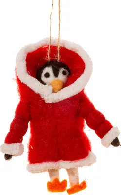Produktbild von Pinguin im Wintermantel Weihnachtshänger - Sass & Belle