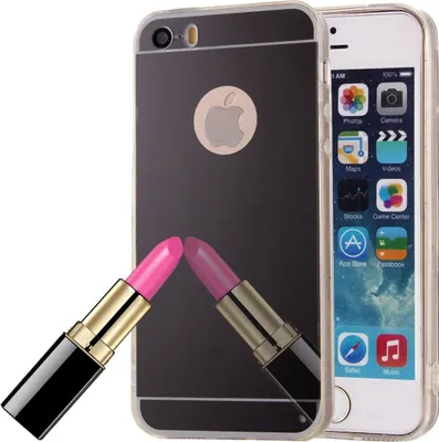 Zdjęcie produktu dla Etui na telefon komórkowy Apple iPhone 5 / 5s Mirror Soft Case Protective Cover Black