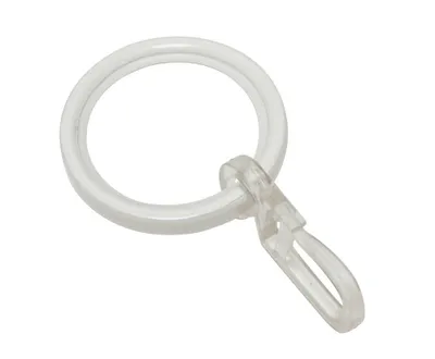 Produktbild von Gardinia Home Decor Curtain rings with gliding inlay for 20 mm, Weiß, 20 mm, 4 mm