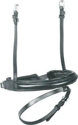 Produktbild von Velociti - Nasenriemen mit Sperrriemen, Leder, Dressurreiten ER1070 (Full) (Schwarz)