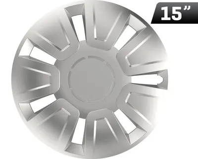 Obrázek produktu pro Kryty kol Focus stříbrné 15", 4 ks