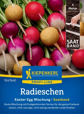 Produktbild von Kiepenkerl Radieschen Saatband Easter Egg 5 lfd. Meter