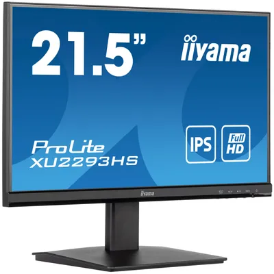 Zdjęcie produktu dla iiyama ProLite XU2293HS-B5, 54,6 cm (21.5"), 1920 x 1080 px, Full HD, LED, 3 ms, Czarny