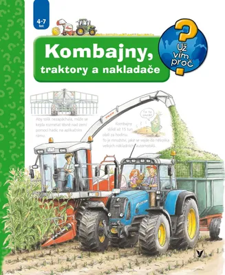 Productafbeelding van Knížka Kombajny, traktory a nakladače 24x28cm CZ text