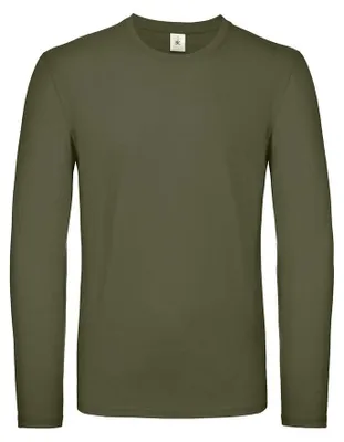 Image de B&C - T-shirt à manches longues pour homme « #E150 » FK2966 (XL) (kaki urbain)