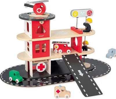 Image de Caserne de pompiers en bois Janod Boliden