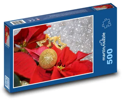 Obrázek produktu pro Puzzle 500 Vánoční hvězda a dekorace - martinpuzzle